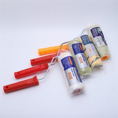 Excellent Quality 4 Inch Microfiver Paint Roller Brush Warehouse Wall Painting Tools Roller Brush